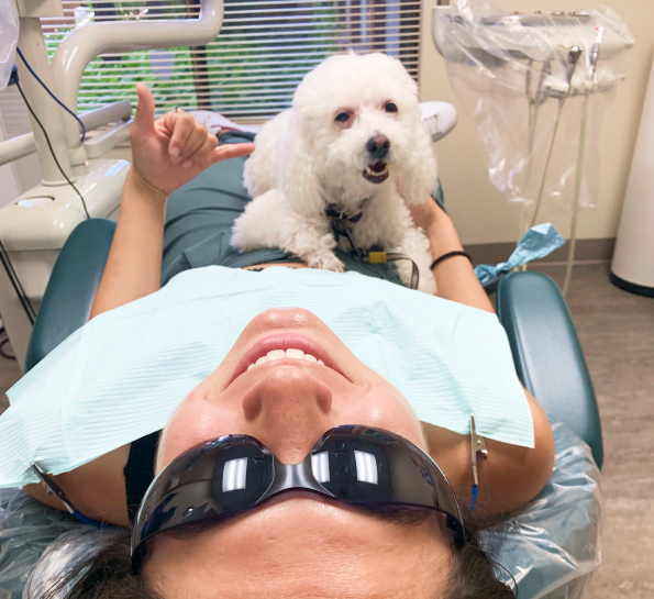 Casper the office dog in San Jose California